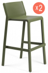 Комплект пластиковых барных стульев Trill Stool Set 2