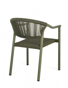 Кресло металлическое плетеное Garden Relax Canarias алюминий, искусственный ротанг плющ Фото 5