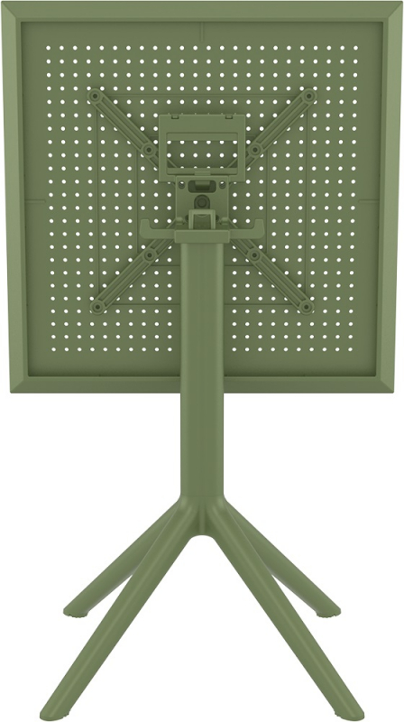 Стол пластиковый складной Sky Folding Table 60, оливковый, 600х600х740 мм