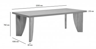 Стол деревянный обеденный-thumbs-Фото3