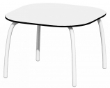 Столик ламинированный кофейный Nardi Loto Relax 60 алюминий, ламинат HPL белый Фото 1