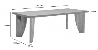 Стол деревянный обеденный-thumbs-Фото3