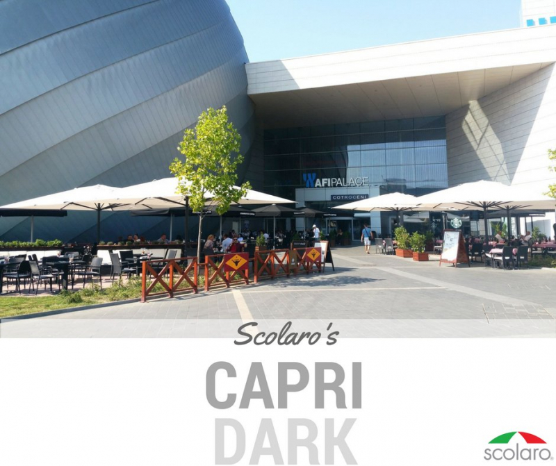 Зонт профессиональный телескопический 4х4 м Capri Dark