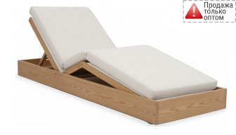 Шезлонг-лежак деревянный с матрасом-thumbs-Фото1