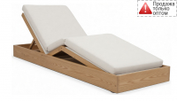 Шезлонг-лежак деревянный с матрасом Pangea