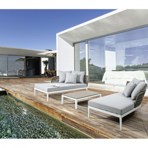 Комплект мебели Garden Relax Pelican алюминий/полиэстр белый/серый Фото 8