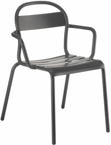 Кресло металлическое Colos Stecca 2 алюминий Фото 1