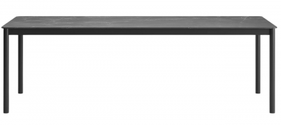 Стол обеденный каменный SNOC Lorvain Nightfall алюминий, песчаник черный Фото 1