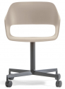 Кресло офисное на колесах PEDRALI Babila сталь, алюминий, стеклопластик песочный Фото 1