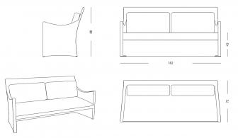 Диван плетеный трехместный-thumbs-Фото3