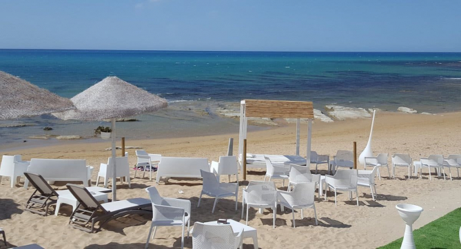 Lounge Beach Scala Dei Turchi, Italia, Punta Grande