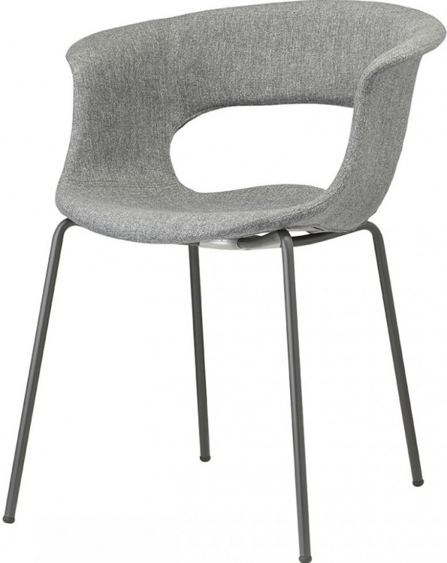 Кресло с обивкой Miss B Pop coated steel frame