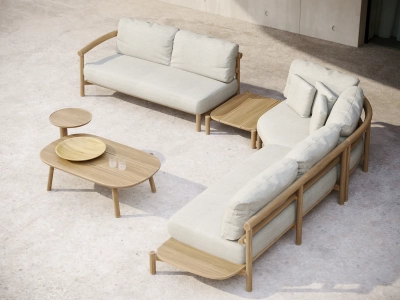 Столик деревянный для лежака SNOC Lyora тик Фото 5