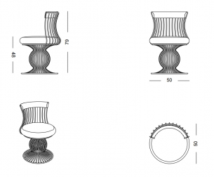 Стул металлический с подушкой-thumbs-Фото3