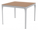 Стол деревянный обеденный Ethimo Play алюминий, тик белый, натуральный Фото 1