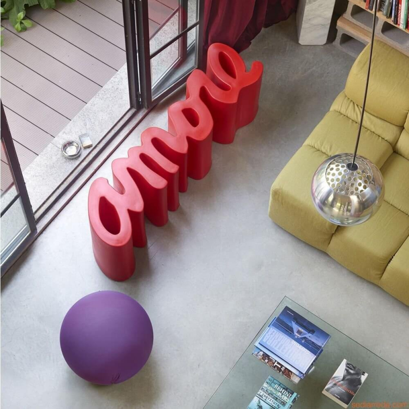 Скамья пластиковая дизайнерская Amore Standard