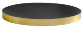 Столешница круглая PEDRALI Fenix ЛДСП, ABS-пластик черный, латунный Фото 1
