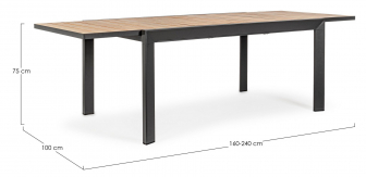 Стол металлический обеденный раздвижной-thumbs-Фото3