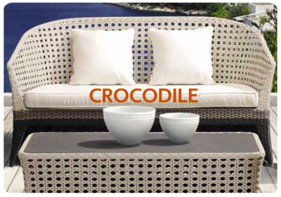 Лаунж-набор мебели Besta Fiesta Crocodile алюминий, искусственный ротанг бежевый, коричневый, черный Фото 5