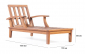 Шезлонг-лежак деревянный WArt Calypso ироко Фото 2