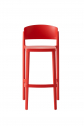 Стул пластиковый барный Gaber Abuela Stool 77 технополимер красный Фото 6