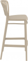 Стул пластиковый барный Siesta Contract Portofino стеклопластик, полипропилен бежевый Фото 6