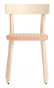 Стул деревянный PEDRALI Folk алюминий, ясень, тростник розовый, беленый ясень, натуральный Фото 1