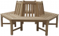 Скамейка деревянная шестиугольная Giardino Di Legno Classica Exa тик Фото 1