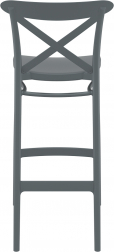 Стул пластиковый барный Cross Bar 75