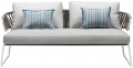 Диван плетеный с подушками Lisa Sofa Filo
