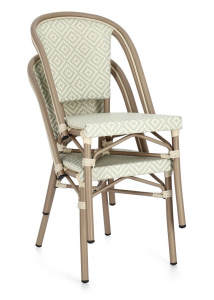 Стул металлический плетеный Garden Relax Silveira алюминий, искусственный ротанг тиффани Фото 7