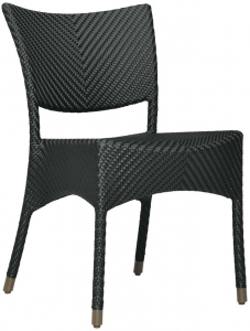 Стул плетеный JANUS et Cie Amari алюминий, искусственный ротанг лавовый Фото 1