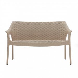 Диван пластиковый плетеный SCAB GIARDINO Olimpo Sofa алюминий, полипропилен тортора Фото 1