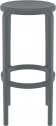 Табурет пластиковый барный Siesta Contract Tom Bar 75 стеклопластик темно-серый Фото 7