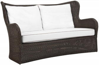 Диван двухместный плетеный с подушками-thumbs-Фото1