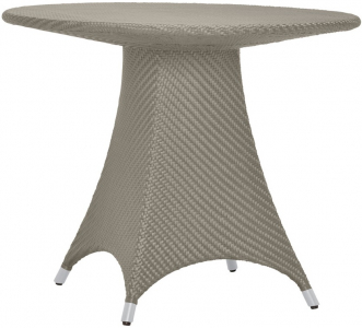 Стол плетеный обеденный JANUS et Cie Amari алюминий, искусственный ротанг палладиевый саржевый Фото 1