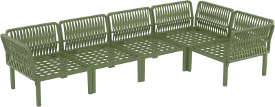 Комплект пластиковой мебели Siesta Contract Portofino Lounge Corner стеклопластик, полипропилен, полиэстер оливковый, бежевый Фото 17