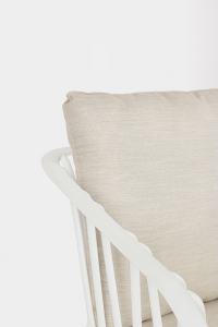 Комплект лаунж мебели Garden Relax Nixie сталь, полипропилен, полиэстер белый Фото 6