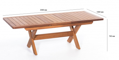 Стол деревянный раздвижной WArt Focus 180 ироко Фото 3