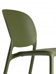 Стул пластиковый Hug Go Green, оливковый