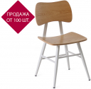 Стул деревянный Fenny Day 741 сталь, фанера дуба белый, бежевый Фото 1