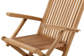 Кресло деревянное складное BraFab Turin тик натуральный Фото 3