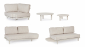 Комплект металлической лаунж мебели Garden Relax Hercules алюминий, ткань бежевый Фото 3