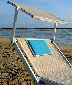 Шезлонг-лежак металлический Magnani 501 Relax алюминий, текстилен серебристый Фото 19