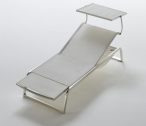 Лежак металлический CORO L3 алюминий, сталь, ткань Фото 4