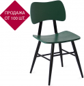 Стул деревянный Fenny Day 741 сталь, фанера дуба черный, зеленый Фото 1
