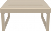 Столик пластиковый журнальный Siesta Contract Mykonos пластик бежевый Фото 5