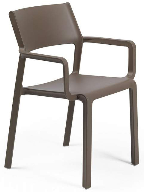Кресло пластиковое Trill Armchair, табак