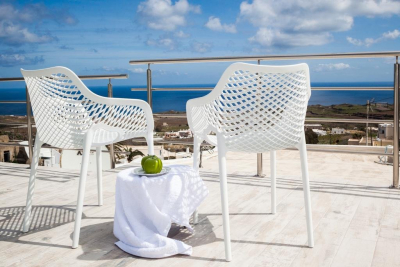 Комплект пластиковых кресел Siesta Contract Air XL Set 4 стеклопластик белый Фото 29