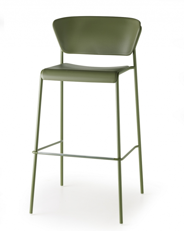 Стул пластиковый полубарный Lisa Technopolymer Go Green